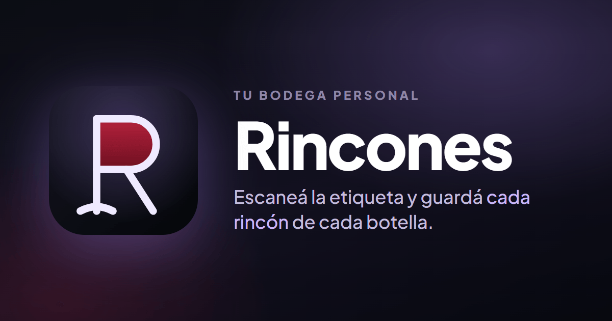 Rincones · tu bodega personal de vinos
